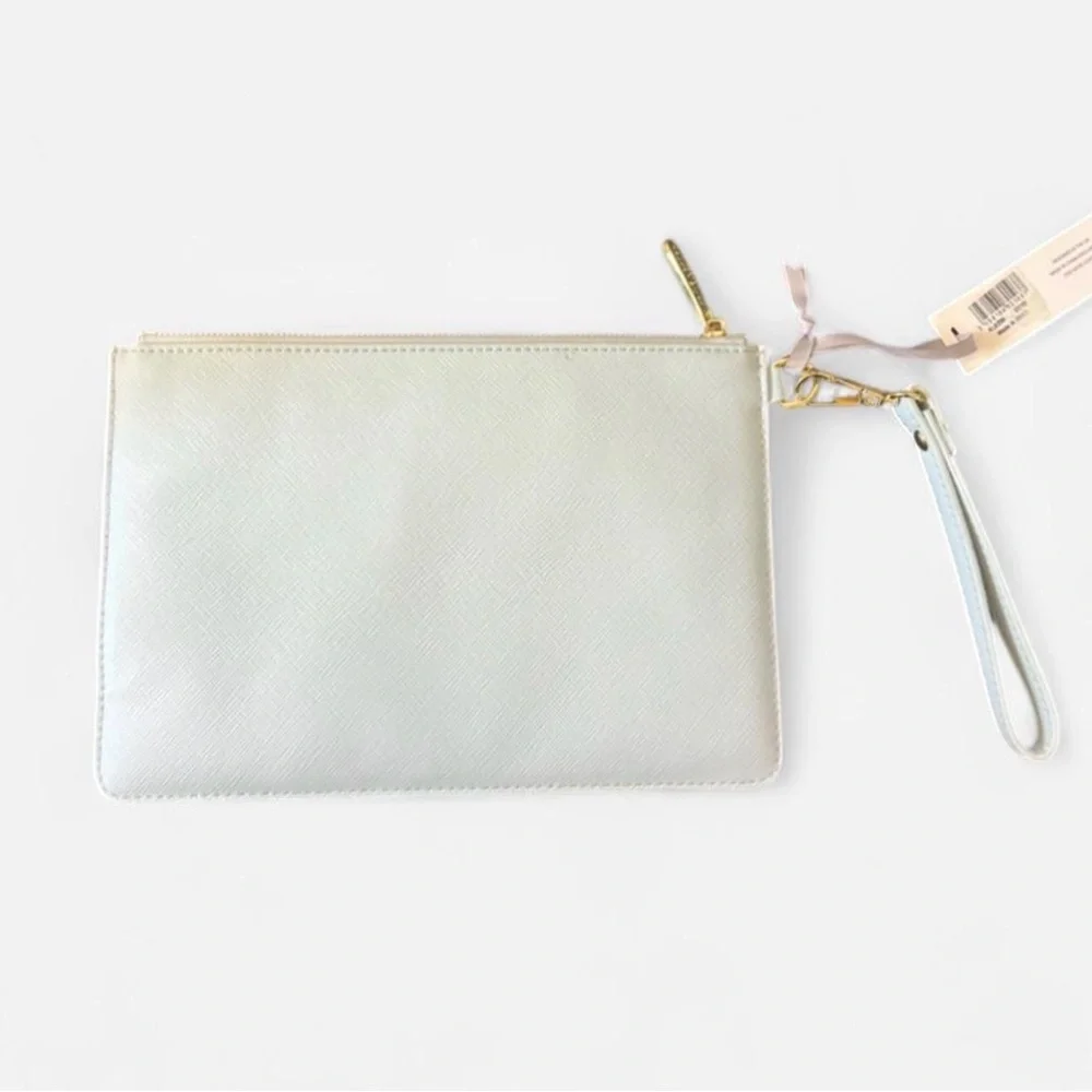 Katie Loxton Saffiano Leather Light Blue Clutch (brand‎ new)